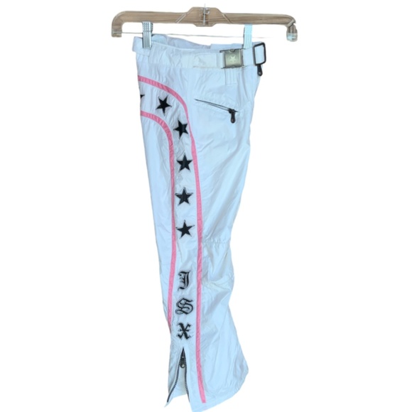 JSX SKI WEAR OUTFIT SZ 6 WHITE AND PINK WITH STARS - Picture 9 of 9